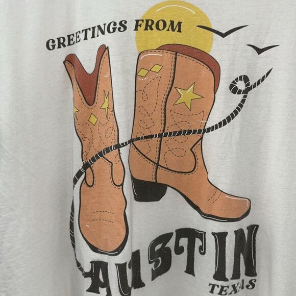 Midnight Rider Free People Austin Texas T-shirt Size Small - Picture 10 of 10